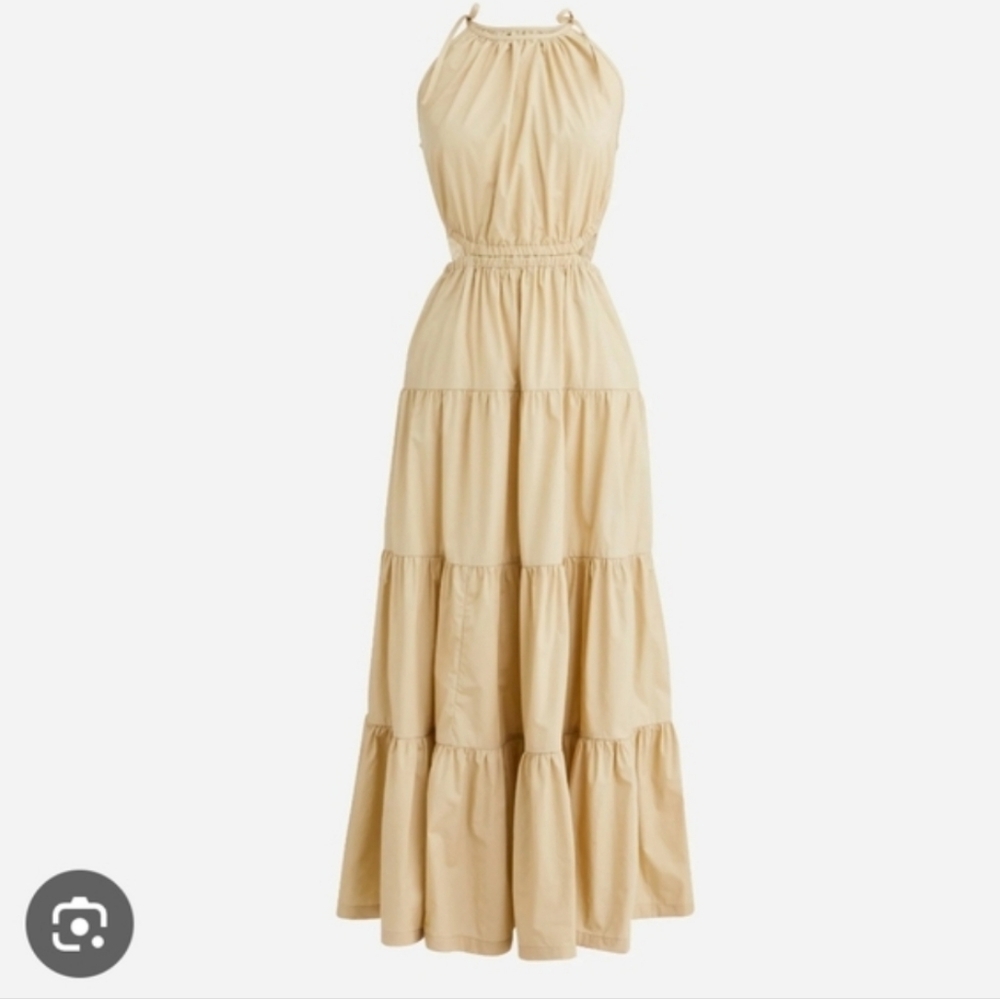 J. Crew Tiered Halter Maxi Dress